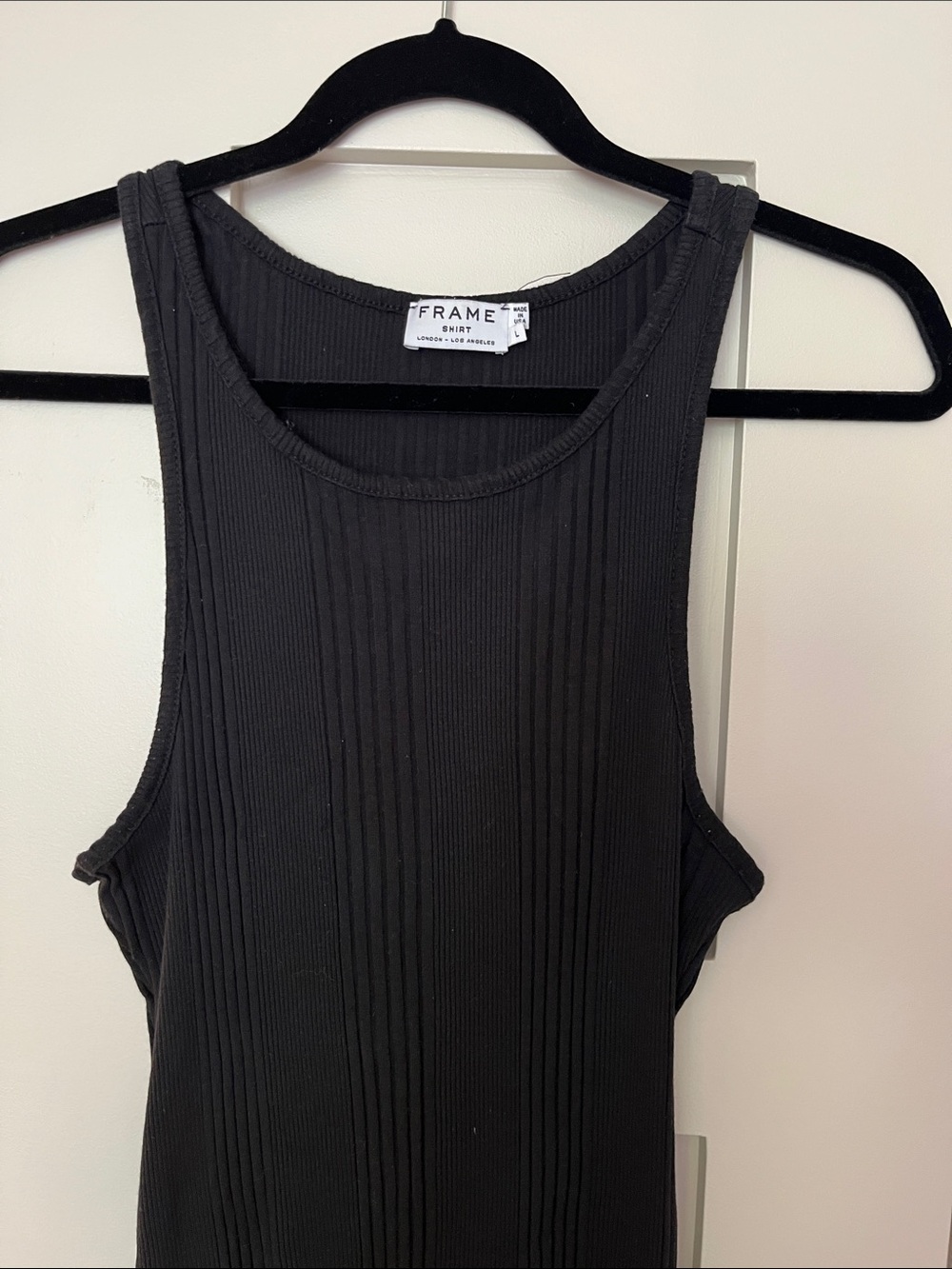 FRAME Cotton Dress - Black Sz L